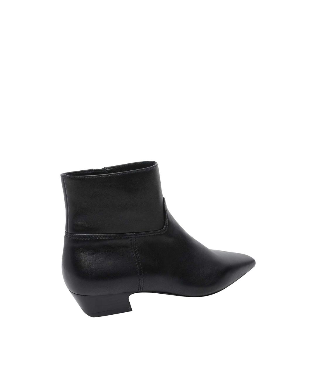 STUART WEITZMAN Черные кожаные ботильоны, фото 3