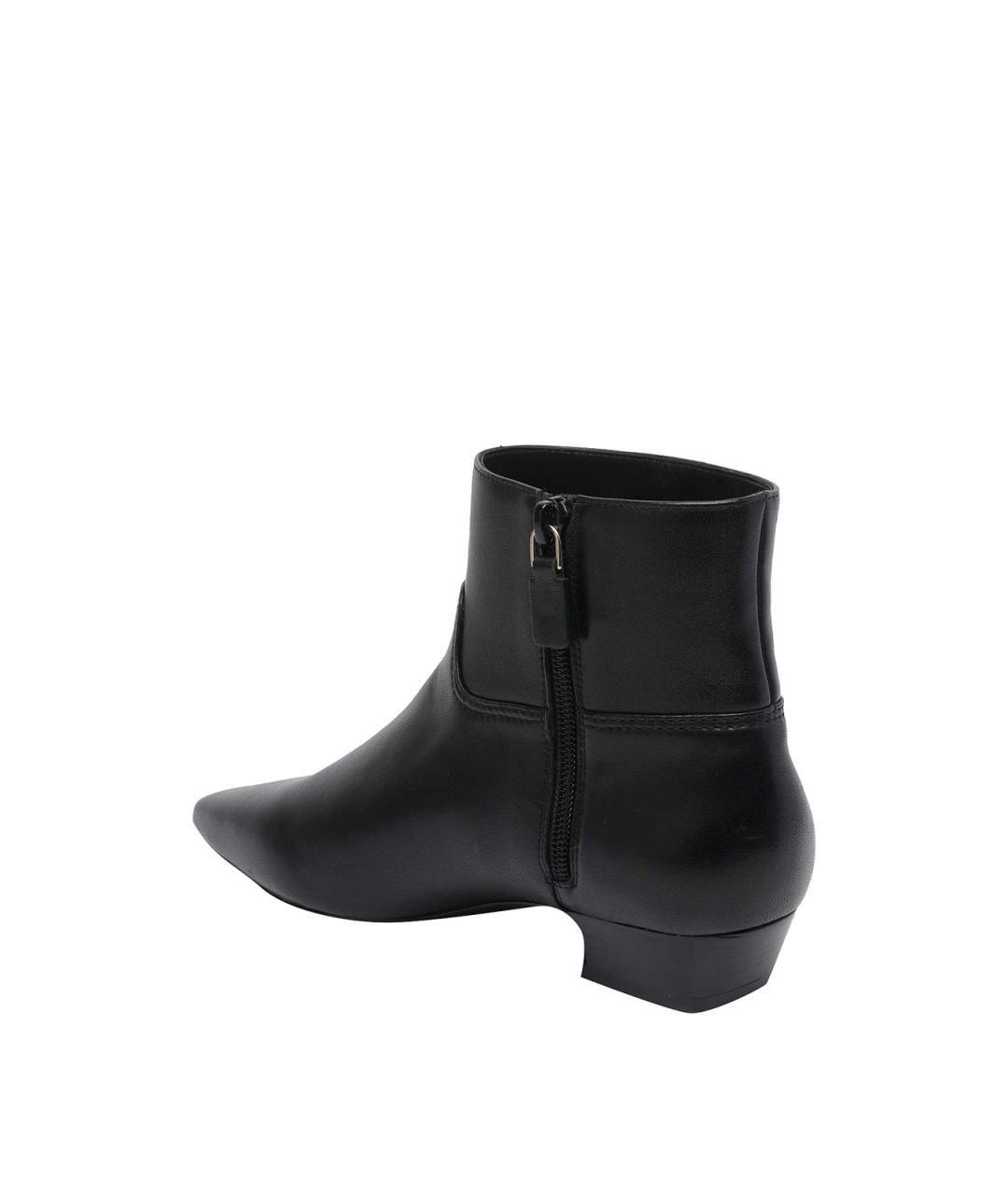 STUART WEITZMAN Черные кожаные ботильоны, фото 4