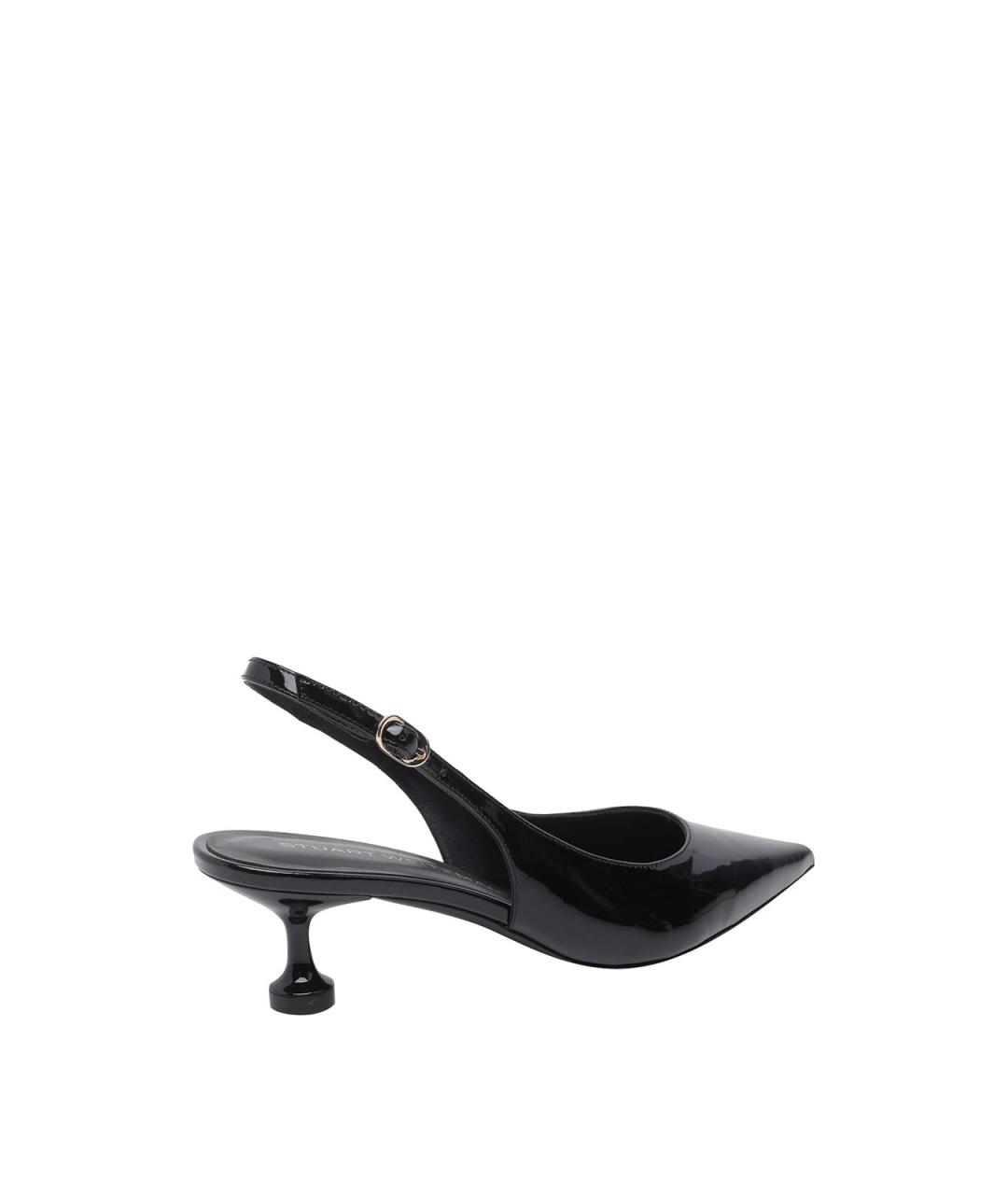 STUART WEITZMAN Черные кожаные туфли, фото 3