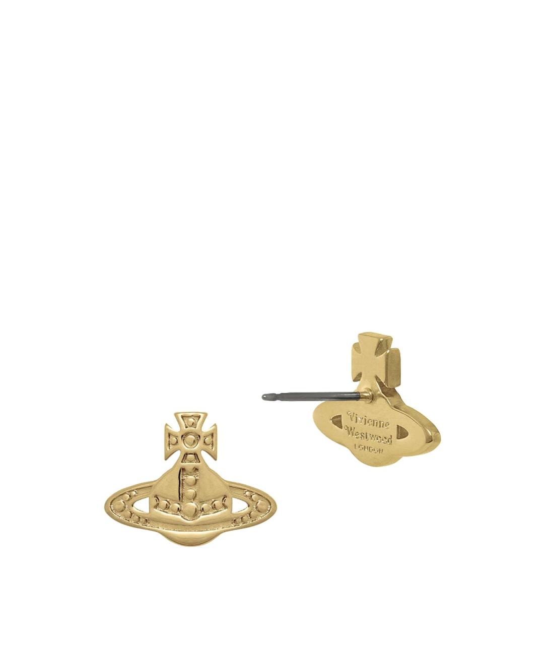 VIVIENNE WESTWOOD Золотые серьги из желтого золота, фото 2