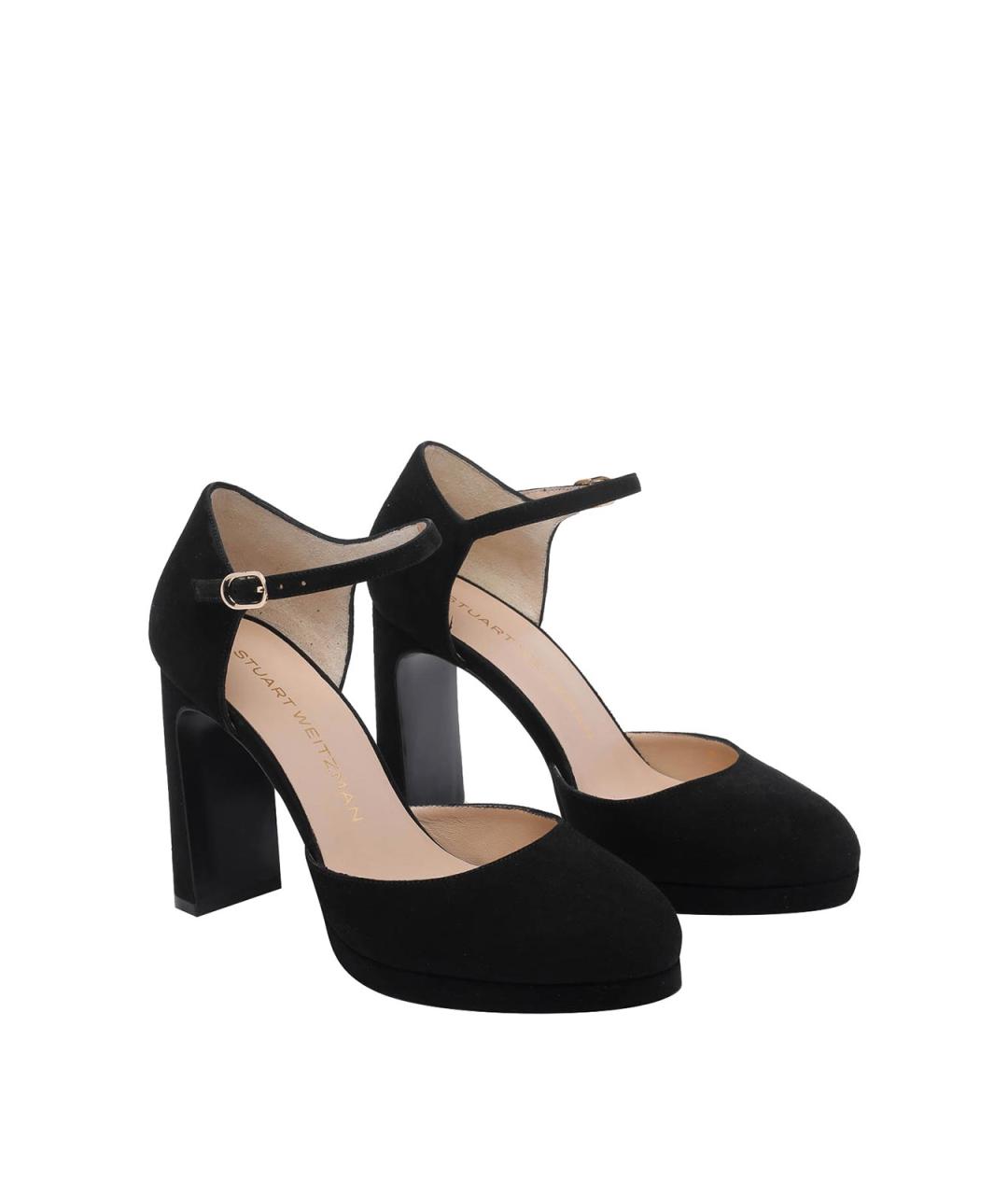STUART WEITZMAN Черные замшевые туфли, фото 2