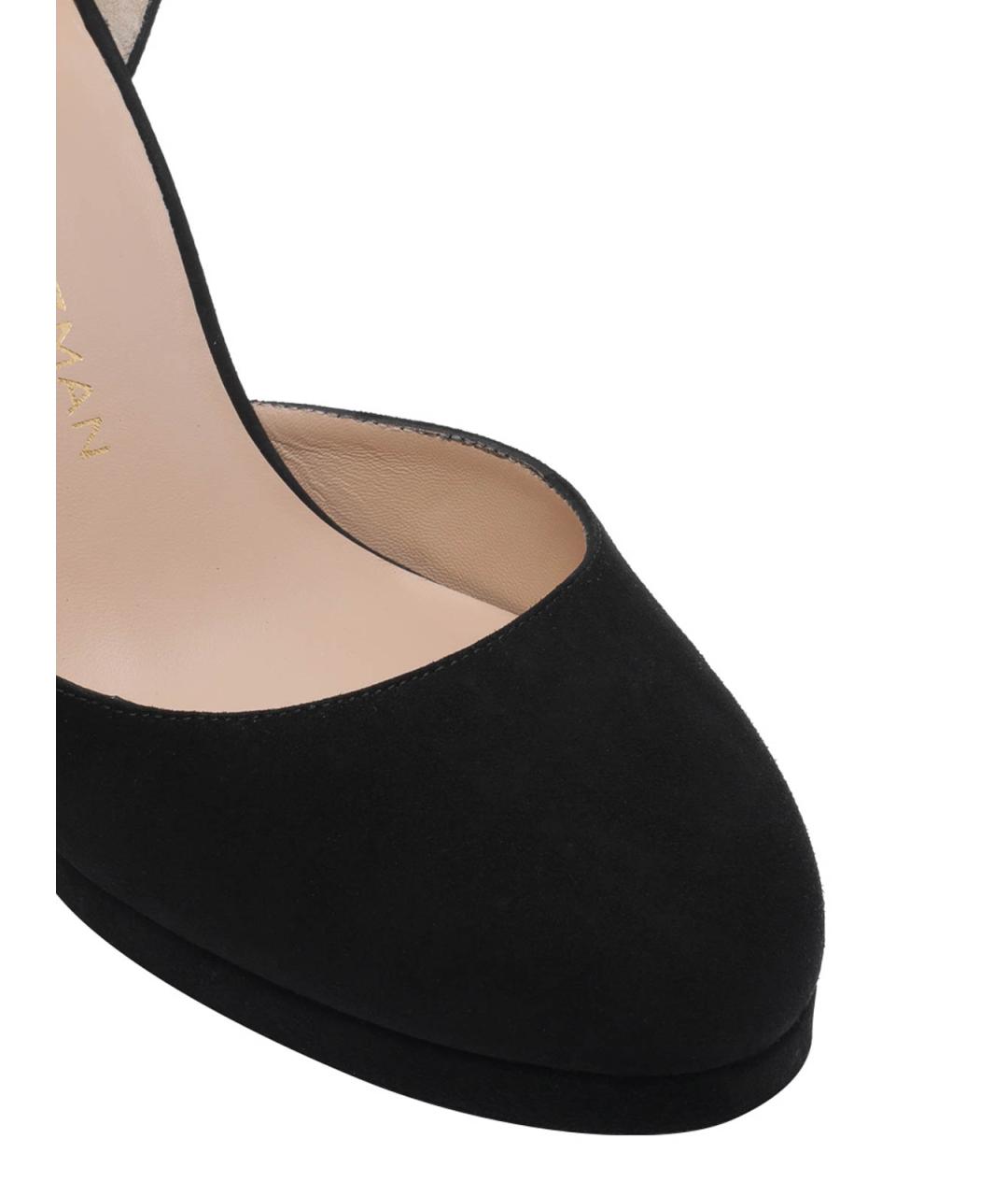 STUART WEITZMAN Черные замшевые туфли, фото 4
