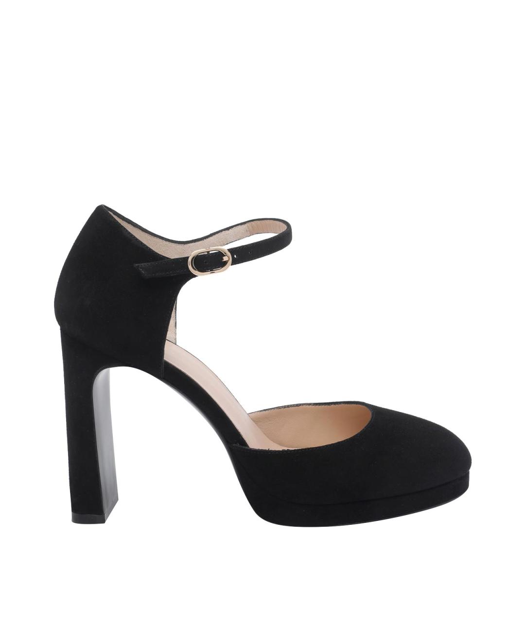 STUART WEITZMAN Черные замшевые туфли, фото 1
