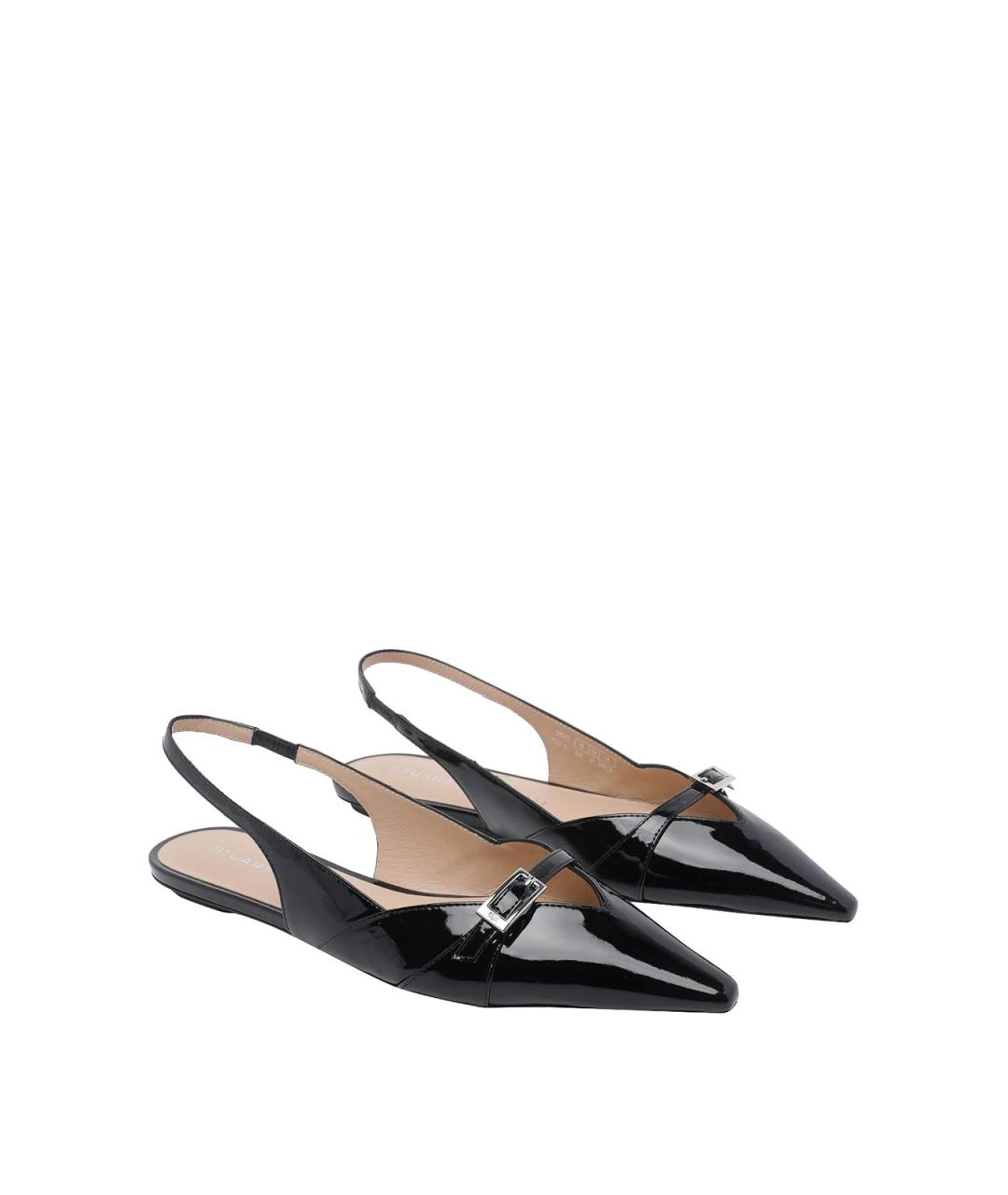 STUART WEITZMAN Черные кожаные балетки, фото 2