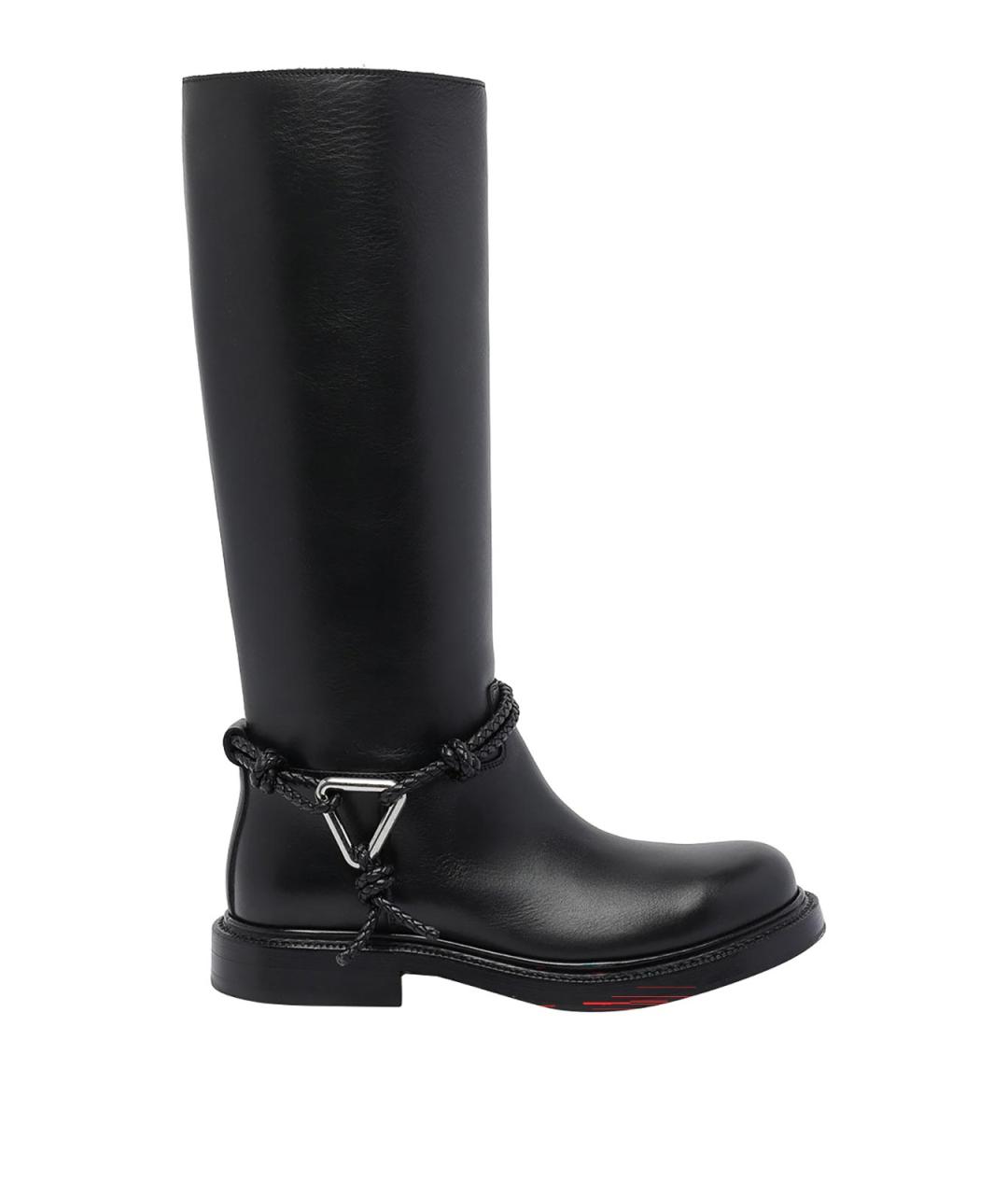 BOTTEGA VENETA Черные кожаные сапоги, фото 1