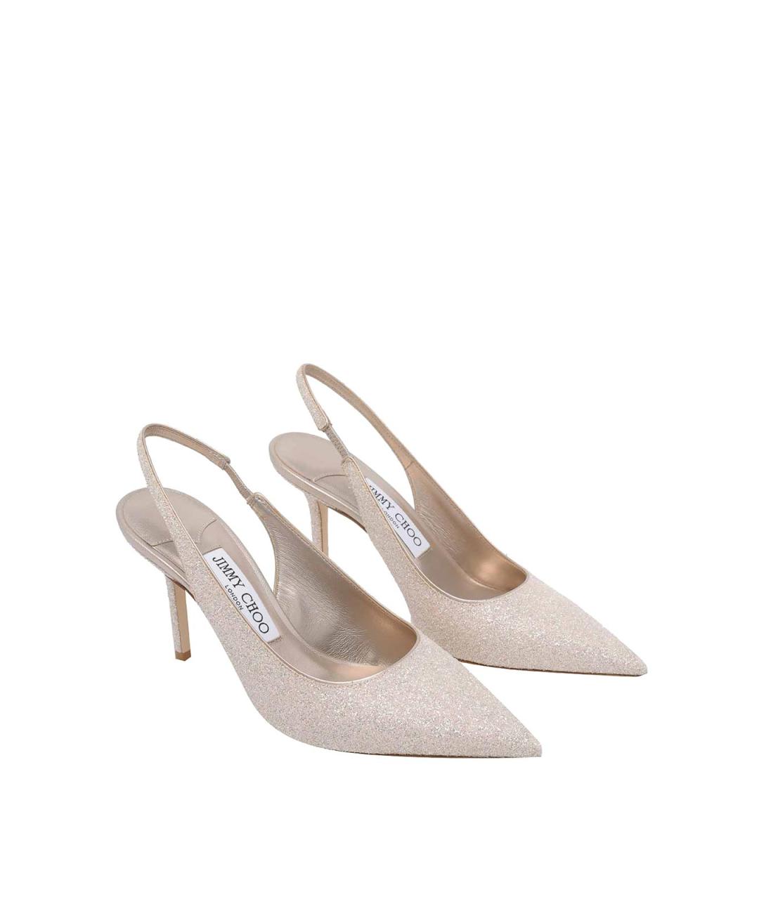 JIMMY CHOO Золотые туфли, фото 2