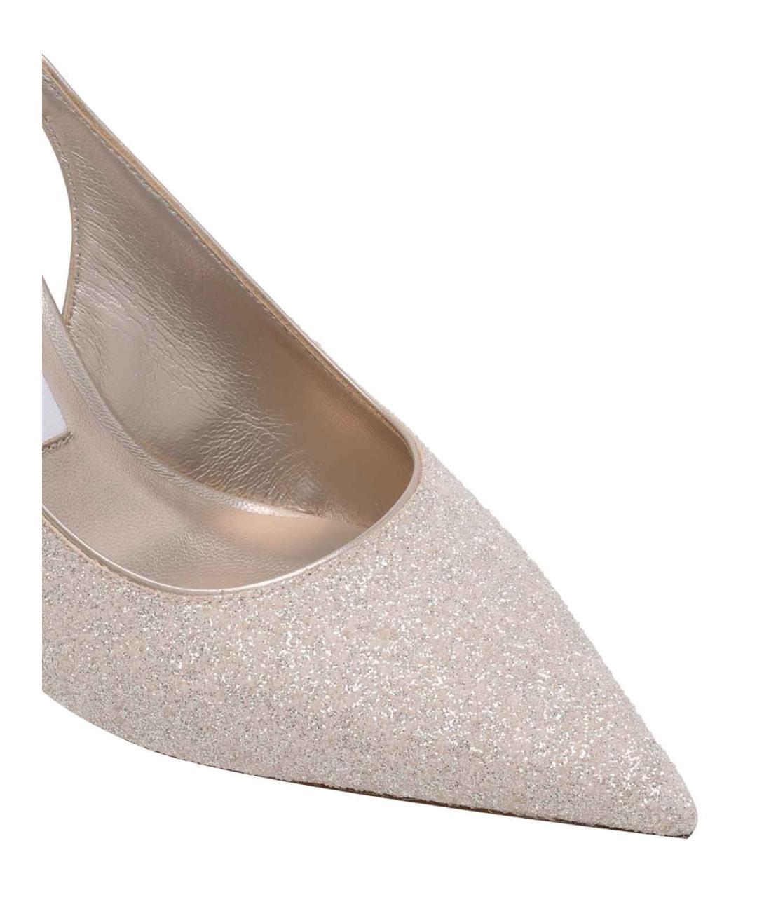 JIMMY CHOO Золотые туфли, фото 4