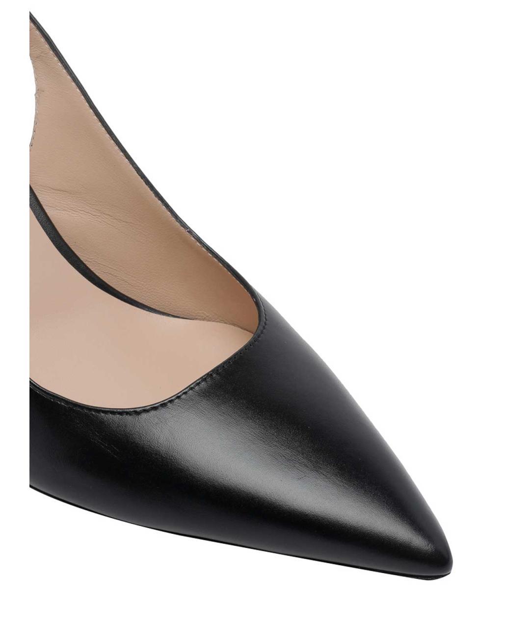 STUART WEITZMAN Черные кожаные туфли, фото 4