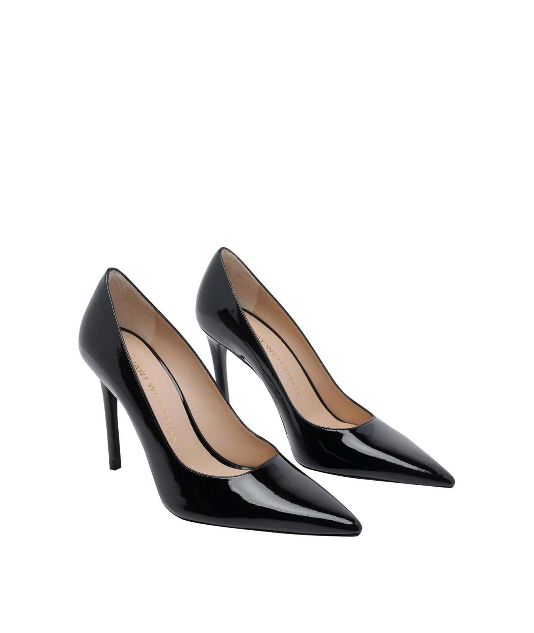 STUART WEITZMAN Черные кожаные туфли, фото 2