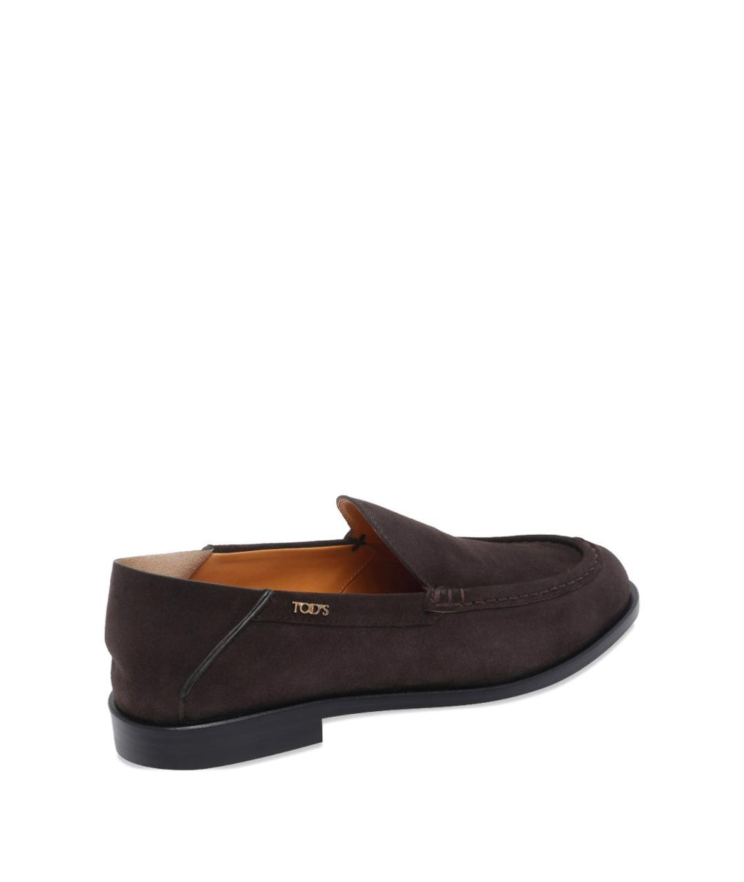 TOD'S Коричневые замшевые лоферы, фото 2