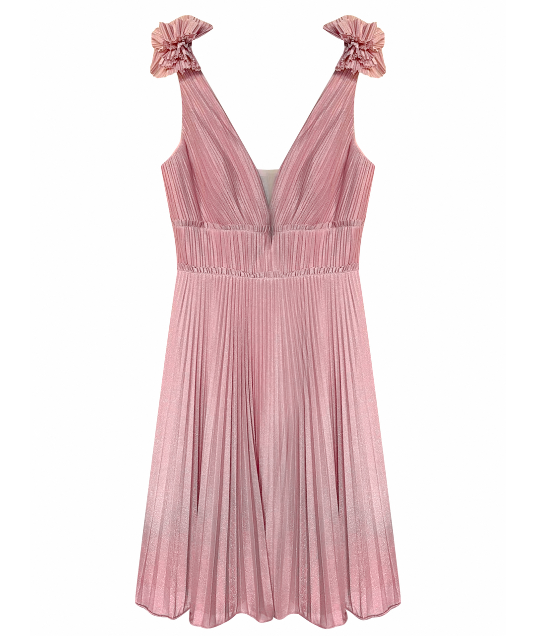 BASIX Розовое полиэстеровое вечернее платье, фото 1