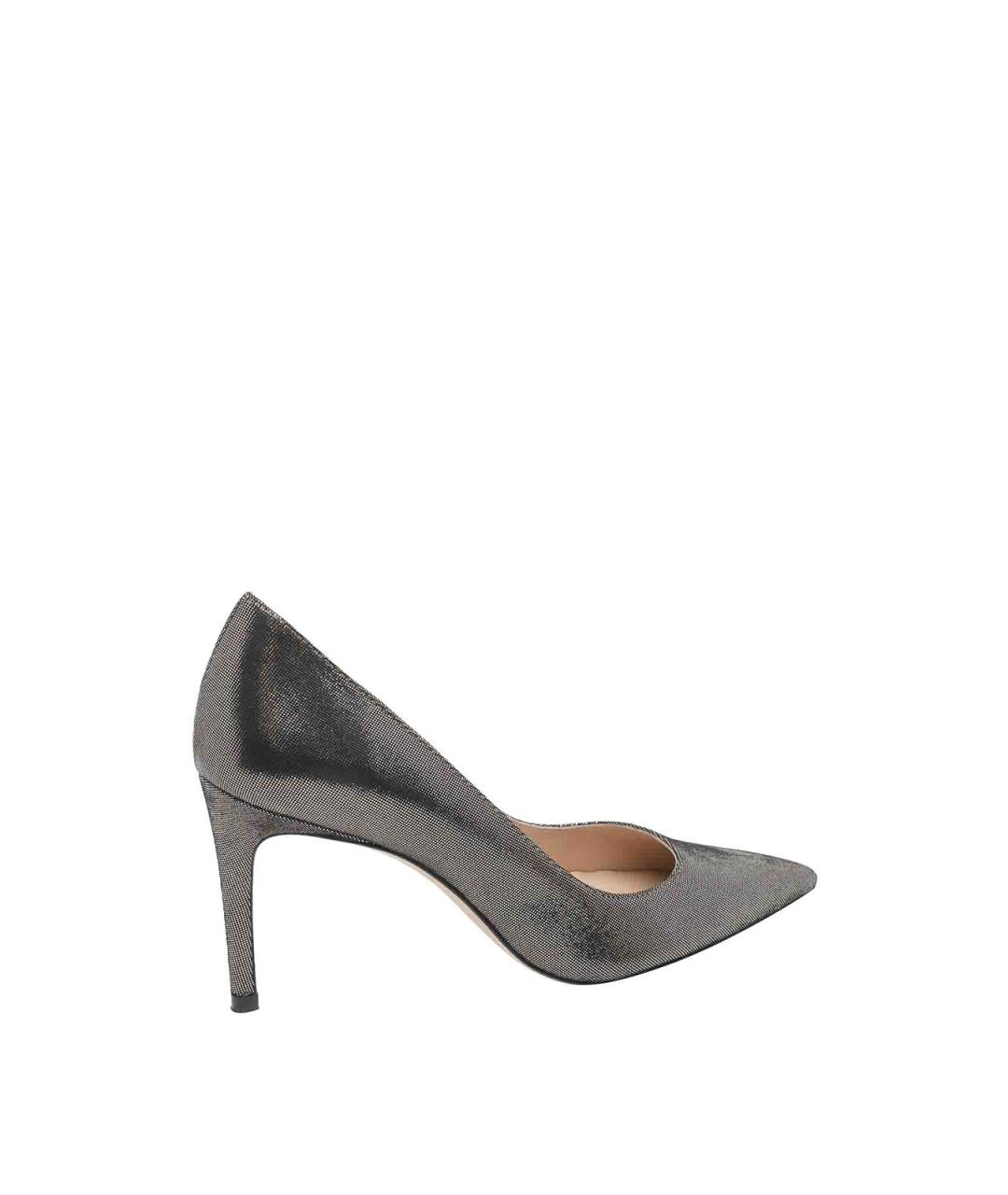 STUART WEITZMAN Серебряные туфли, фото 3