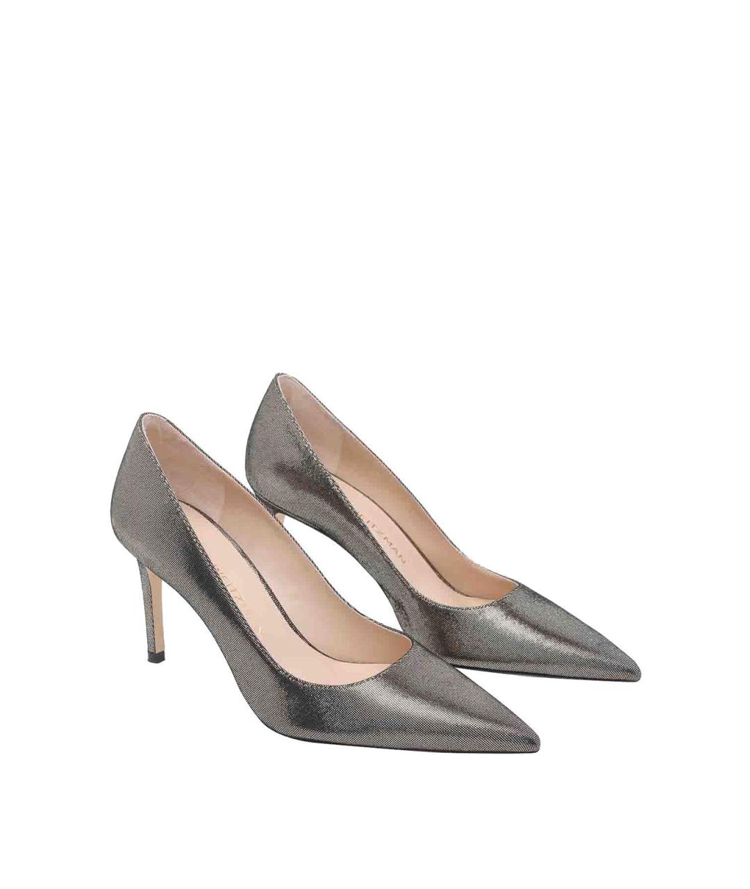 STUART WEITZMAN Серебряные туфли, фото 2
