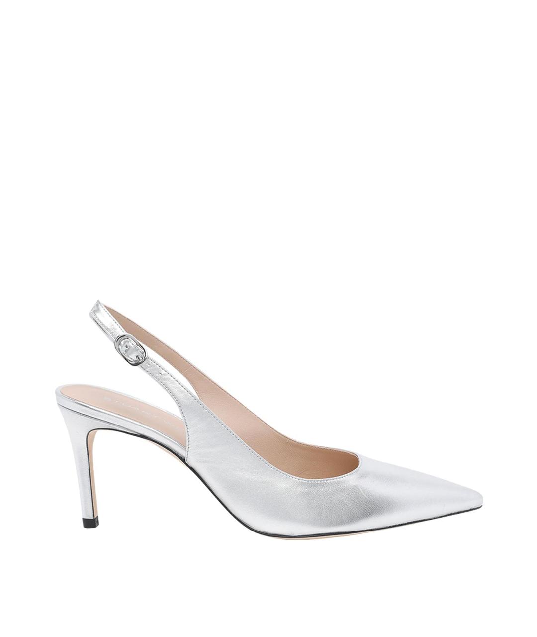 STUART WEITZMAN Серебряные туфли, фото 1