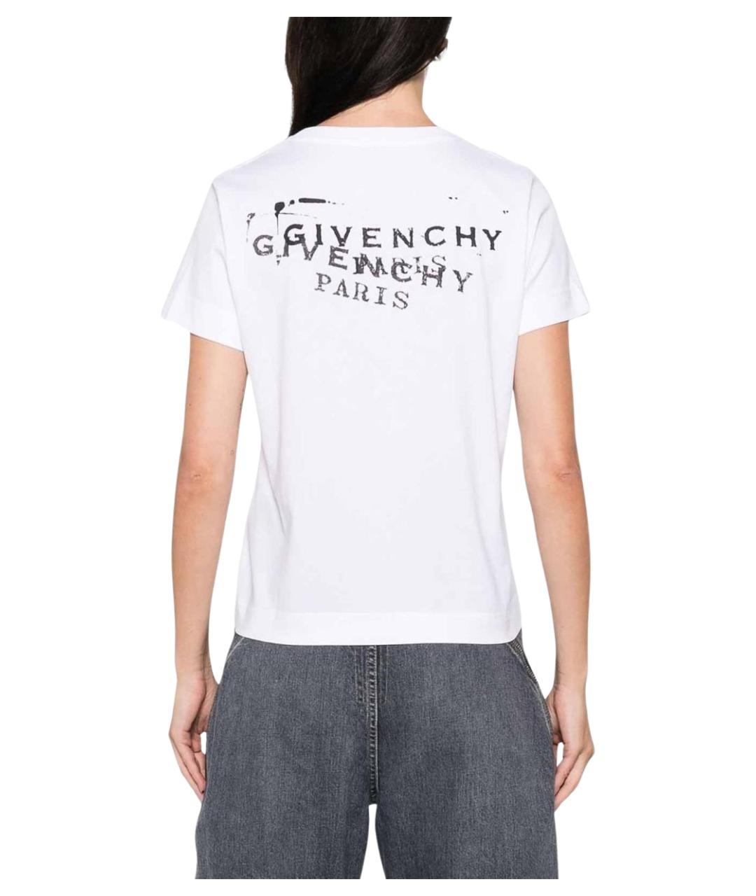 GIVENCHY Белая хлопковая футболка, фото 4