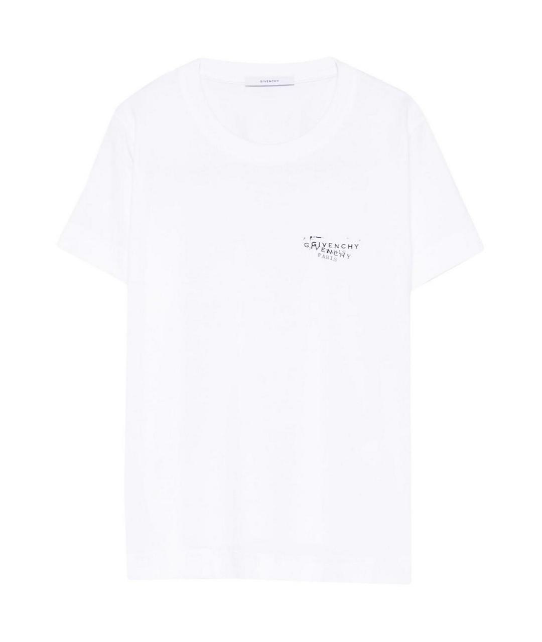 GIVENCHY Белая хлопковая футболка, фото 1