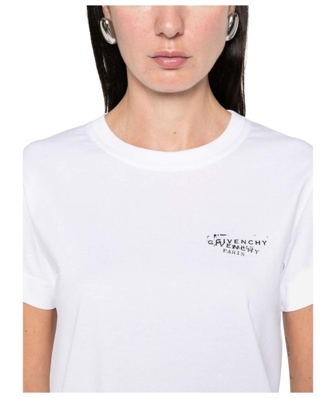 GIVENCHY Белая хлопковая футболка, фото 3