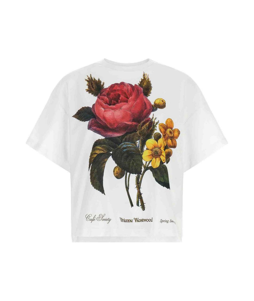 VIVIENNE WESTWOOD Белая хлопковая футболка, фото 1