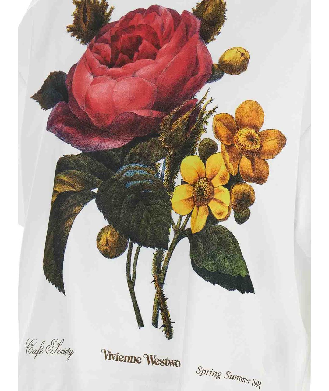 VIVIENNE WESTWOOD Белая хлопковая футболка, фото 4