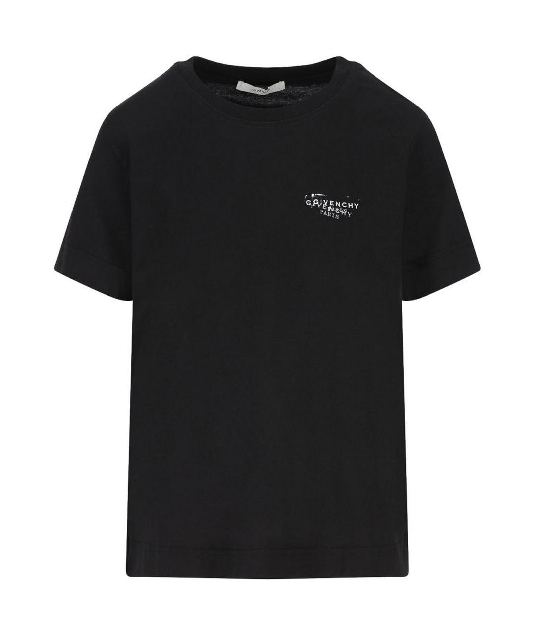 GIVENCHY Черная хлопковая футболка, фото 1