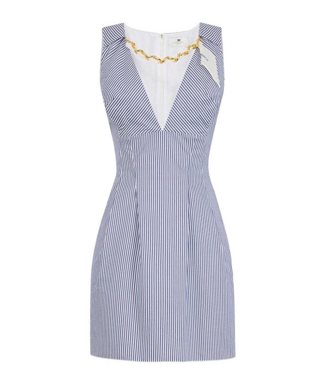 ELISABETTA FRANCHI Мульти хлопковое повседневное платье, фото 1