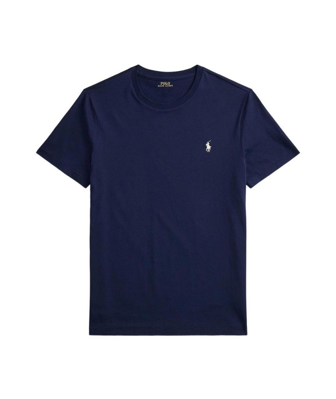POLO RALPH LAUREN Синяя хлопковая футболка, фото 1