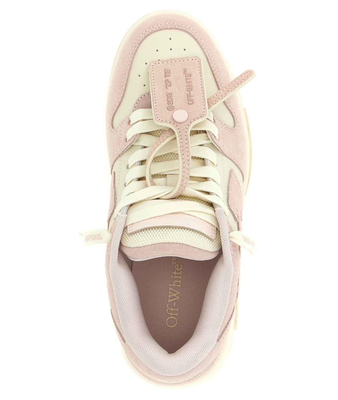 OFF-WHITE Розовые замшевые кроссовки, фото 5