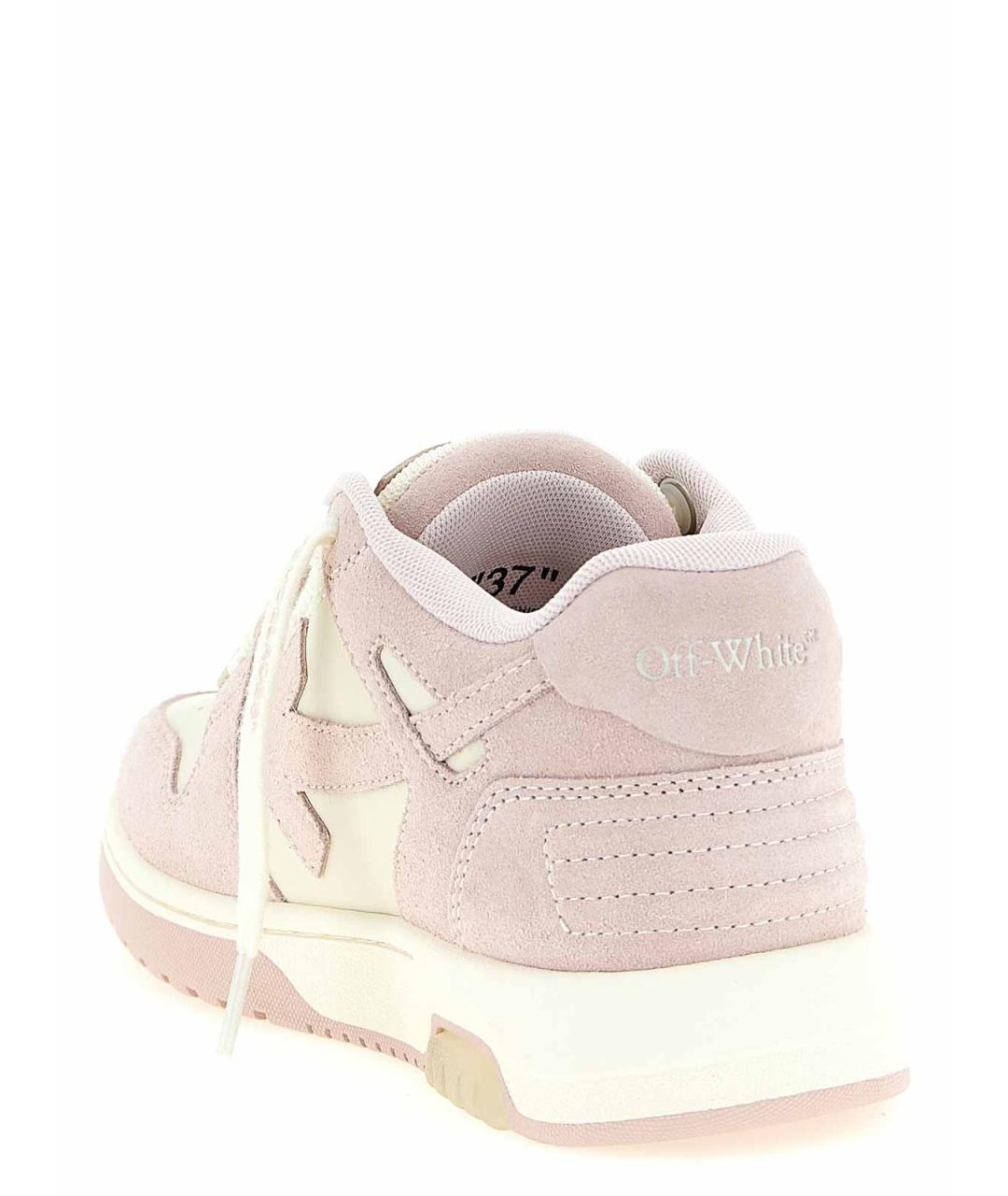 OFF-WHITE Розовые замшевые кроссовки, фото 4