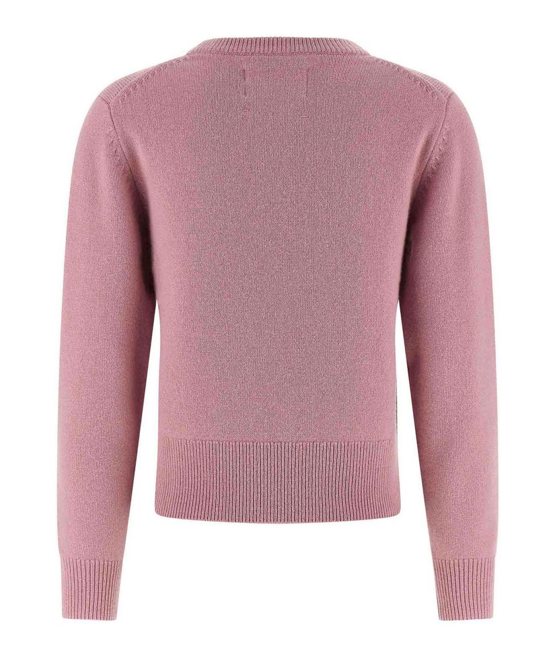 EXTREME CASHMERE Розовый кашемировый джемпер / свитер, фото 2