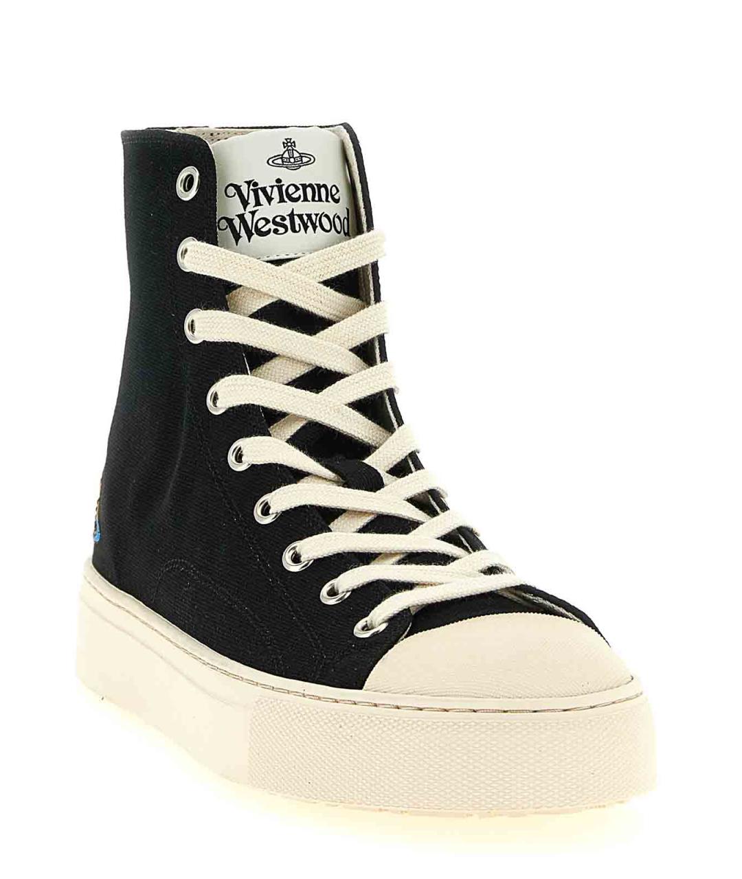 VIVIENNE WESTWOOD Белые текстильные кроссовки, фото 2