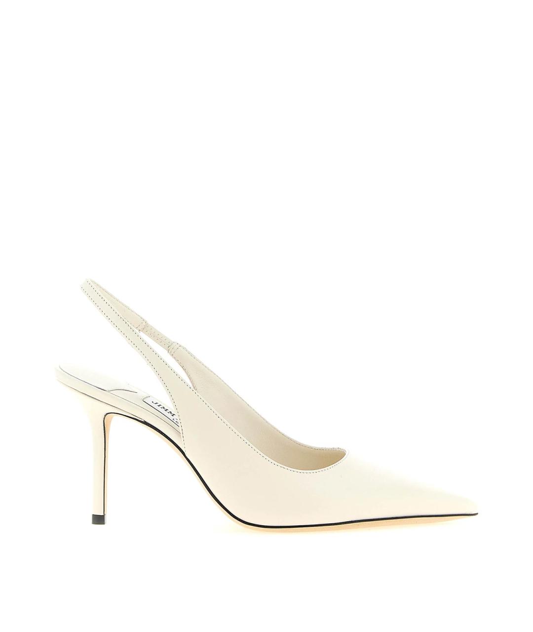 JIMMY CHOO Белые кожаные туфли, фото 1