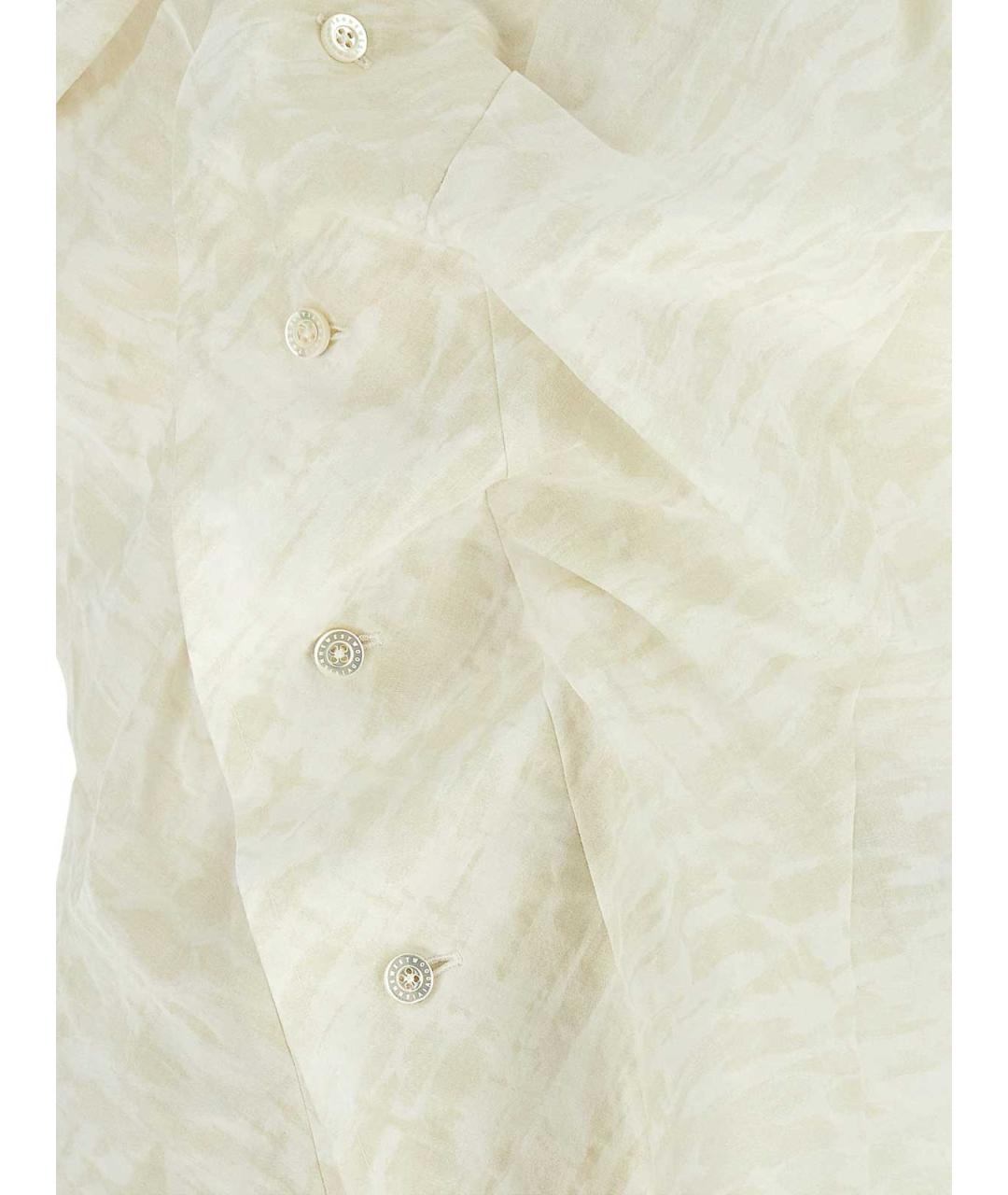 VIVIENNE WESTWOOD Белая хлопковая рубашка, фото 4