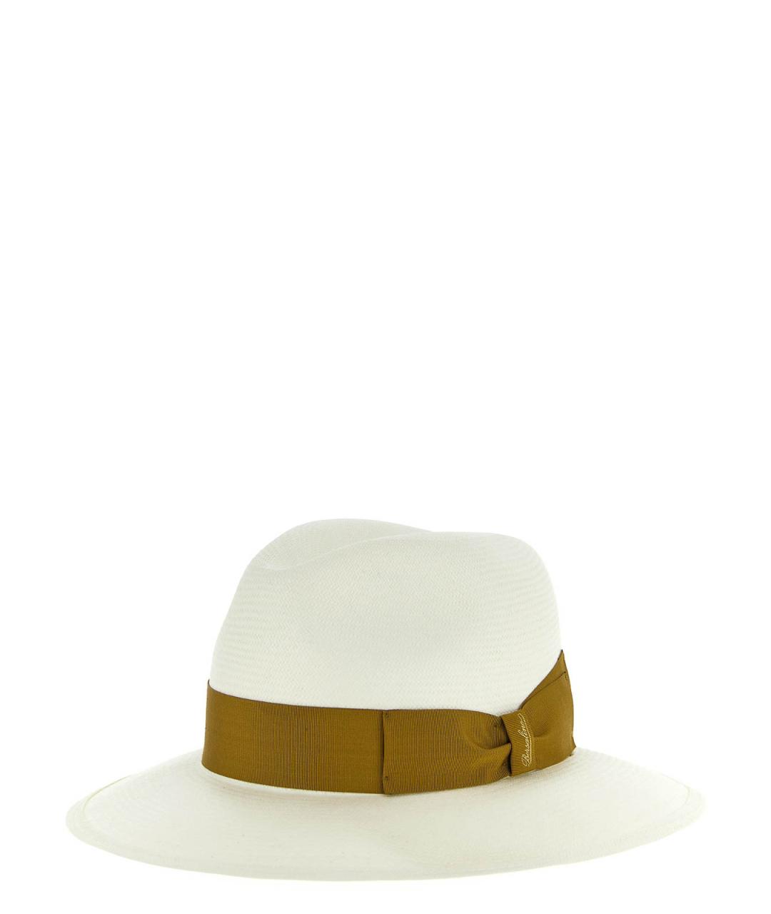 BORSALINO Белая хлопковая шляпа, фото 2
