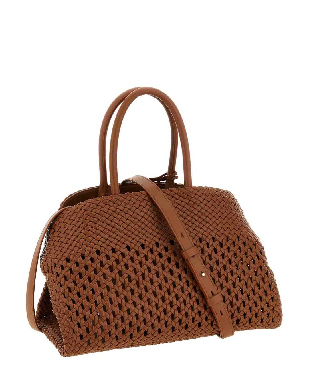 FERRAGAMO Коричневая кожаная сумка тоут, фото 2