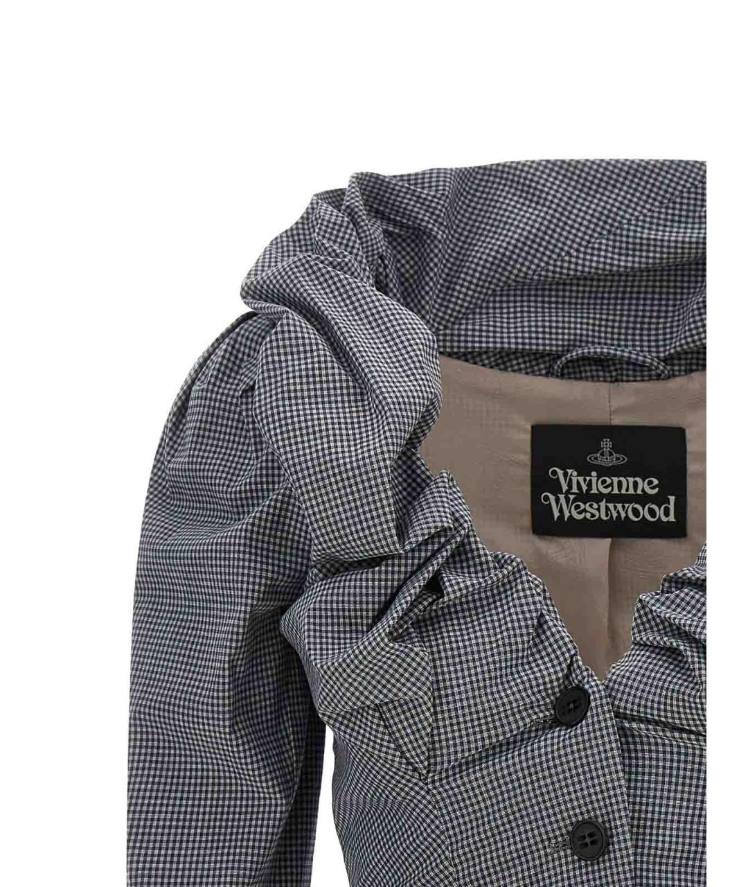 VIVIENNE WESTWOOD Серый хлопковый жакет/пиджак, фото 3