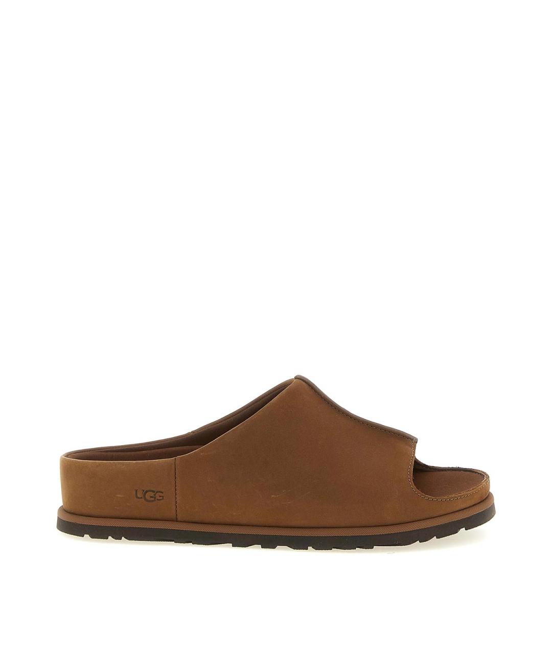 UGG Коричневые нубуковые сандалии, фото 1