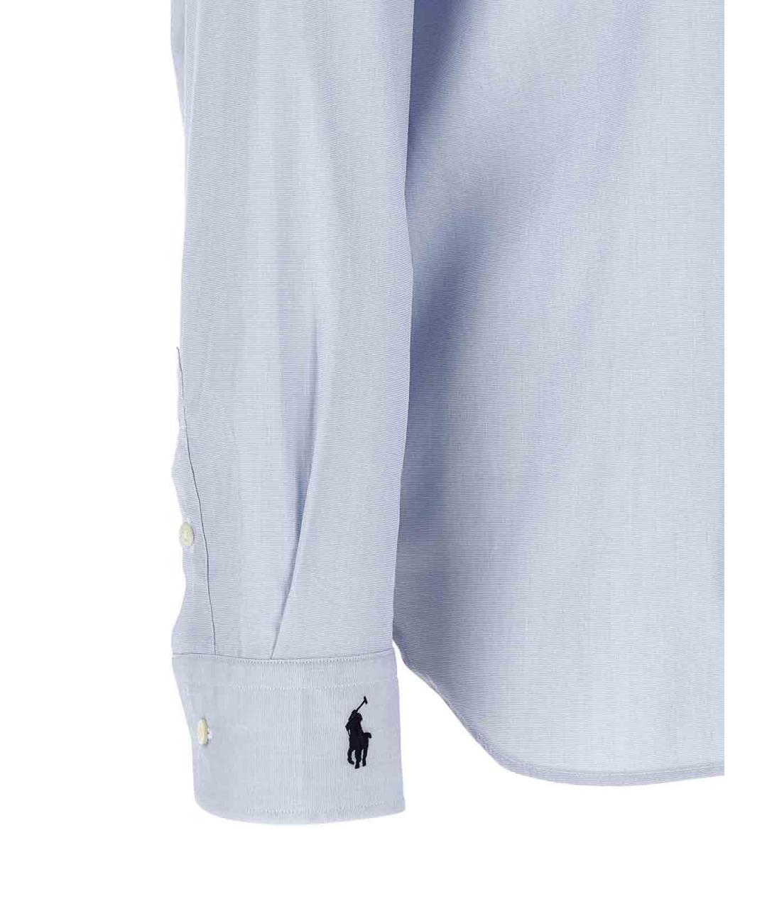 POLO RALPH LAUREN Голубая хлопковая рубашка, фото 4