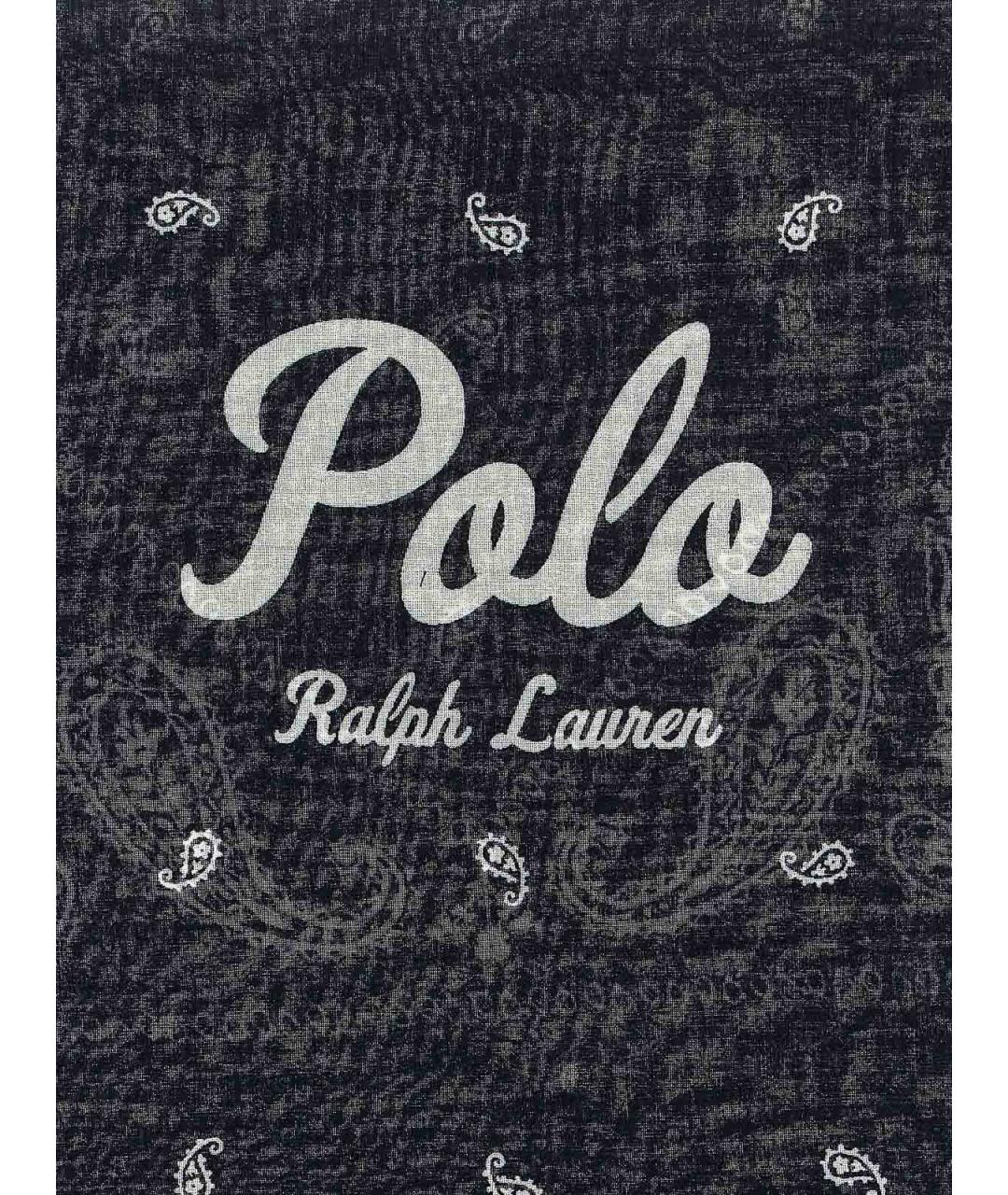 POLO RALPH LAUREN Синий кашемировый платок, фото 3