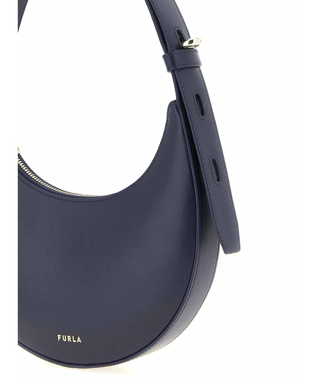 FURLA Синяя кожаная сумка через плечо, фото 3