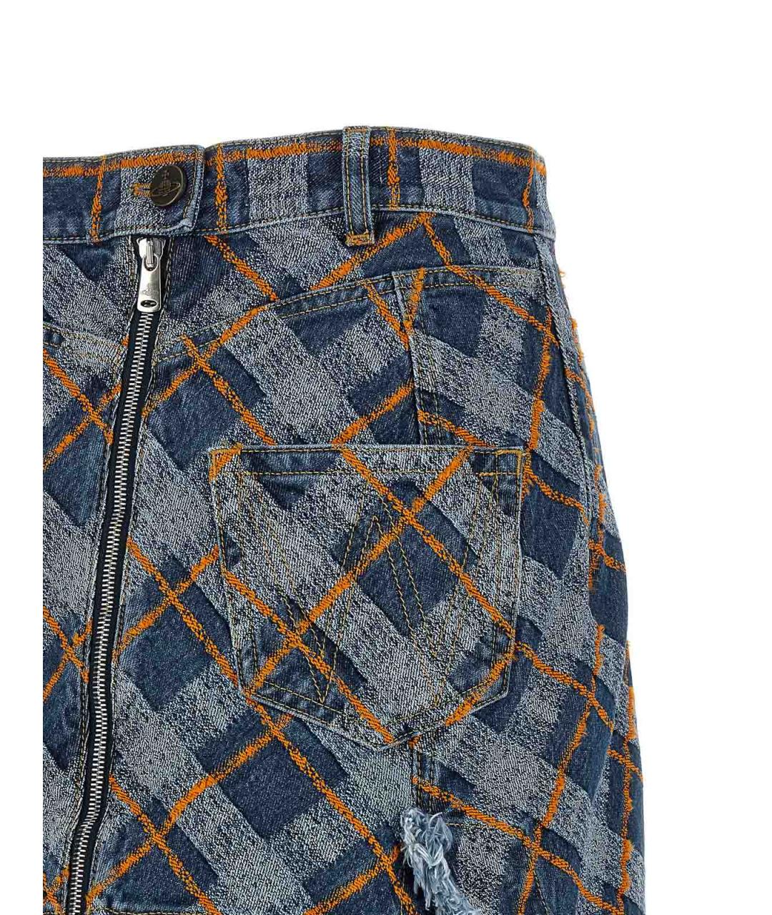 VIVIENNE WESTWOOD Мульти хлопковая юбка мини, фото 4