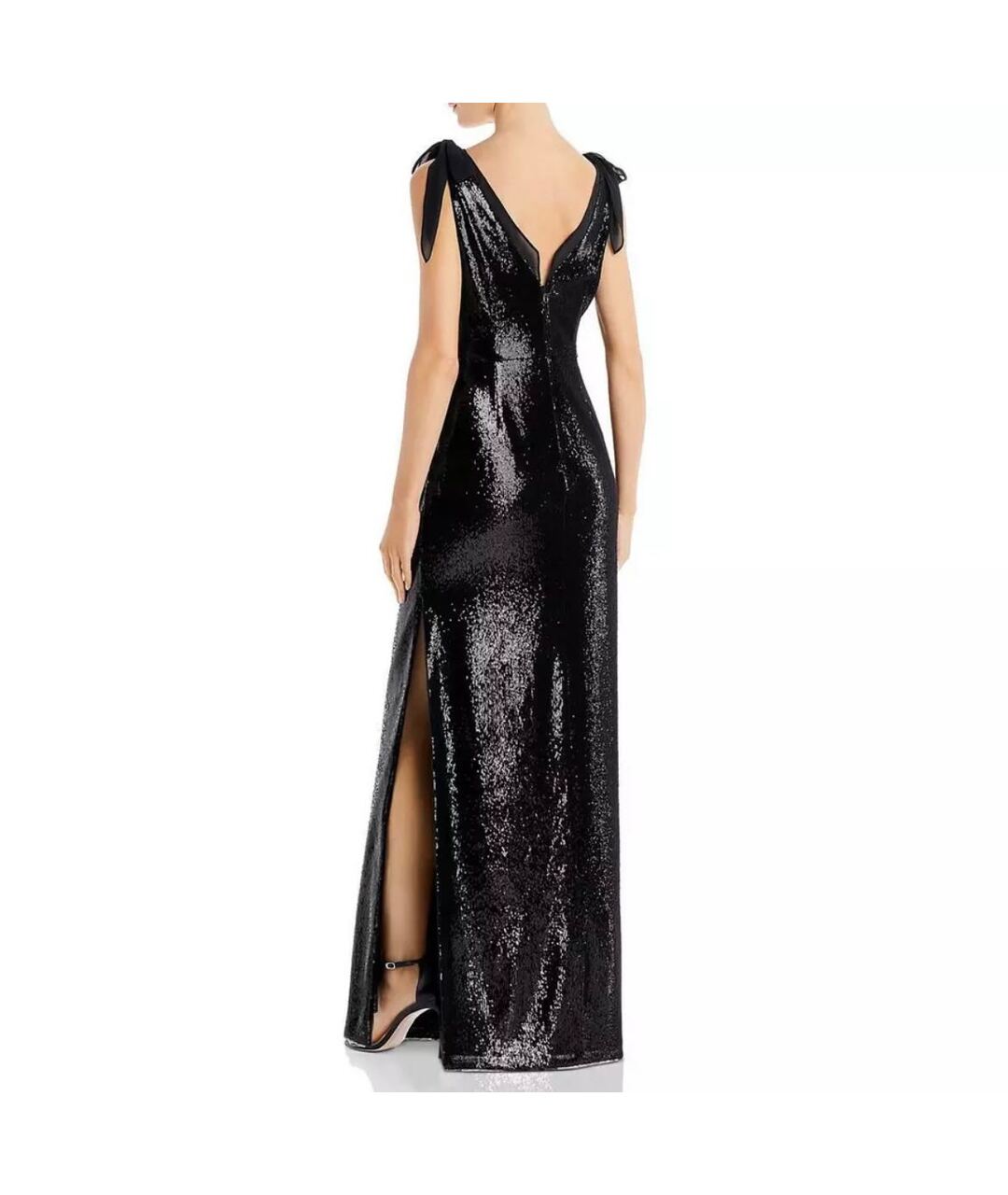 AIDAN MATTOX Черное полиэстеровое вечернее платье, фото 2
