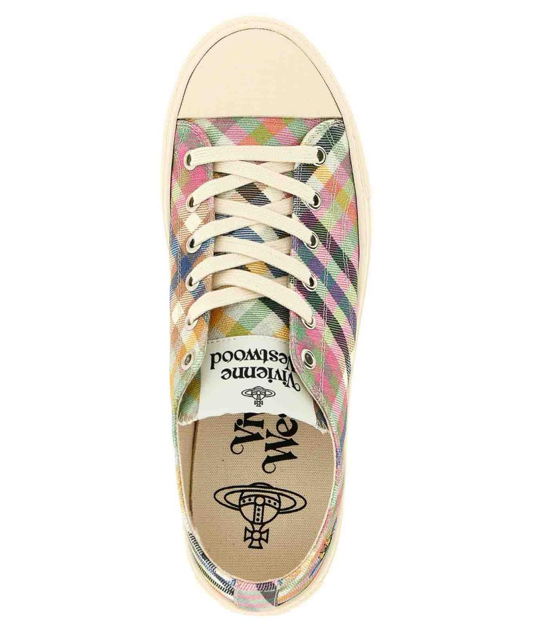 VIVIENNE WESTWOOD Мульти текстильные кроссовки, фото 4