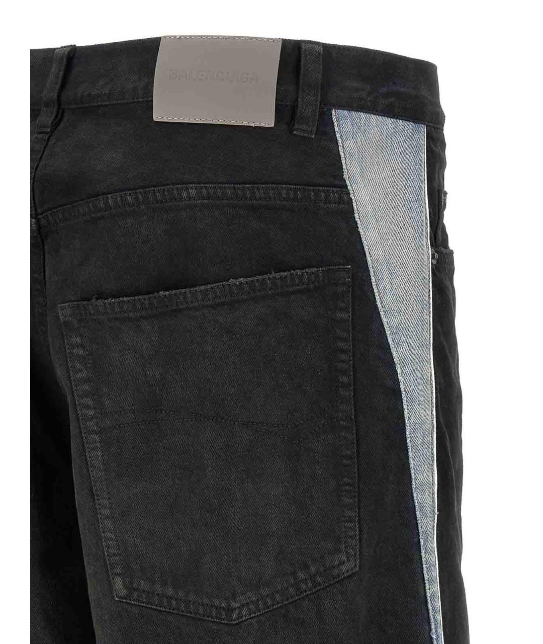 BALENCIAGA Черные хлопковые прямые джинсы, фото 4