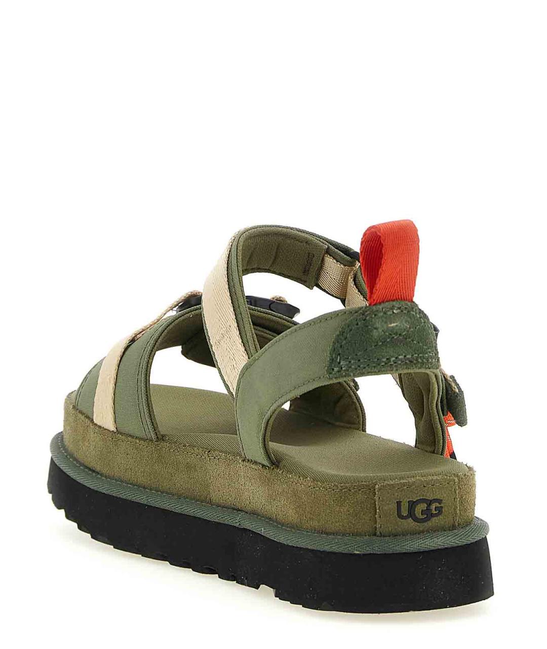 UGG AUSTRALIA Зеленые замшевые босоножки, фото 3