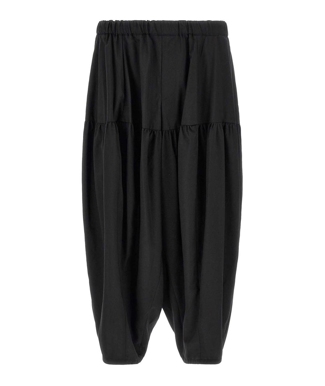 COMME DES GARÇONS Черные полиэстеровые повседневные брюки, фото 1