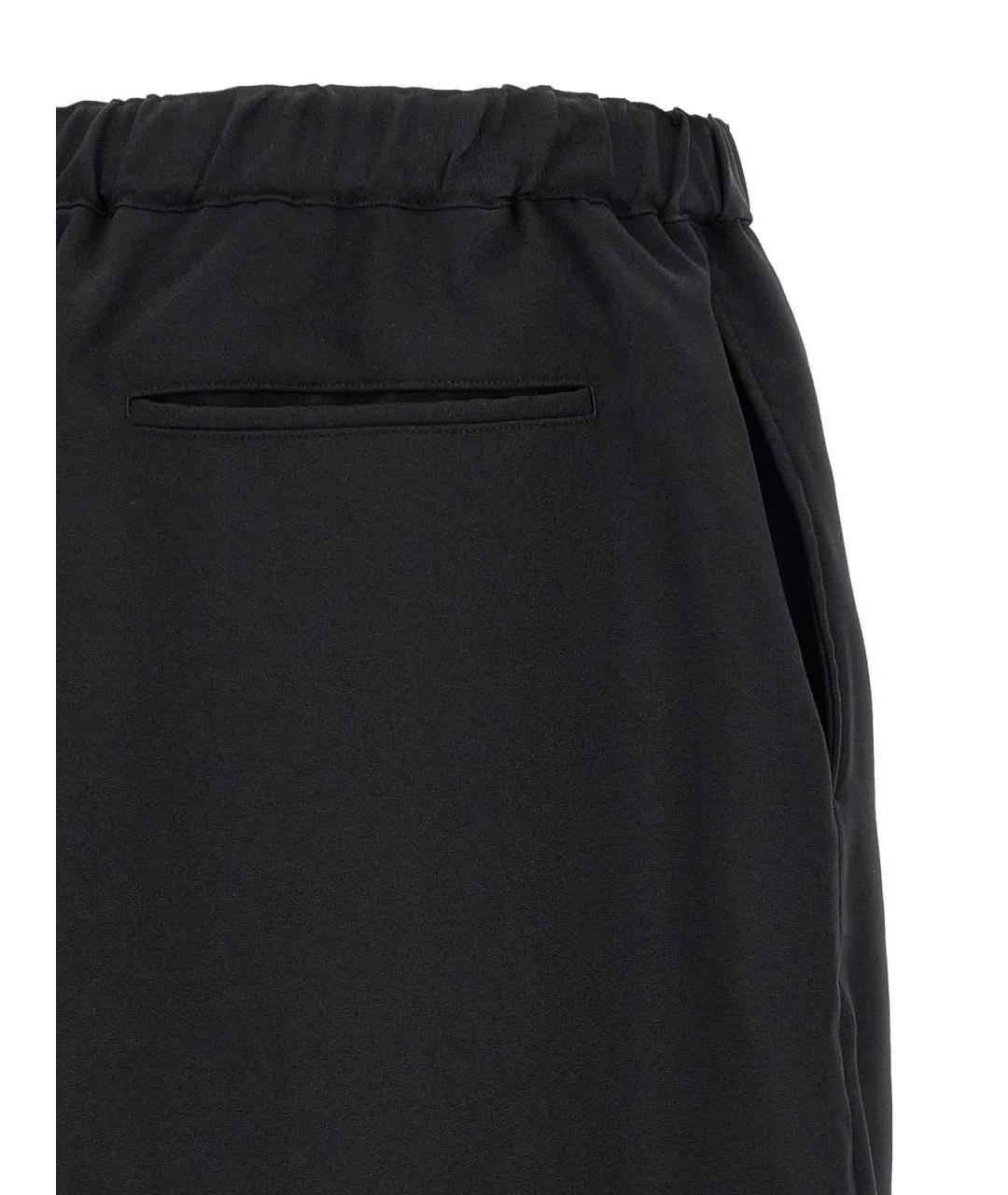 COMME DES GARÇONS Черные полиэстеровые повседневные брюки, фото 4