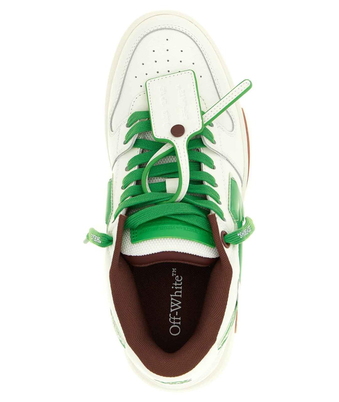 OFF-WHITE Мульти кожаные низкие кроссовки / кеды, фото 5
