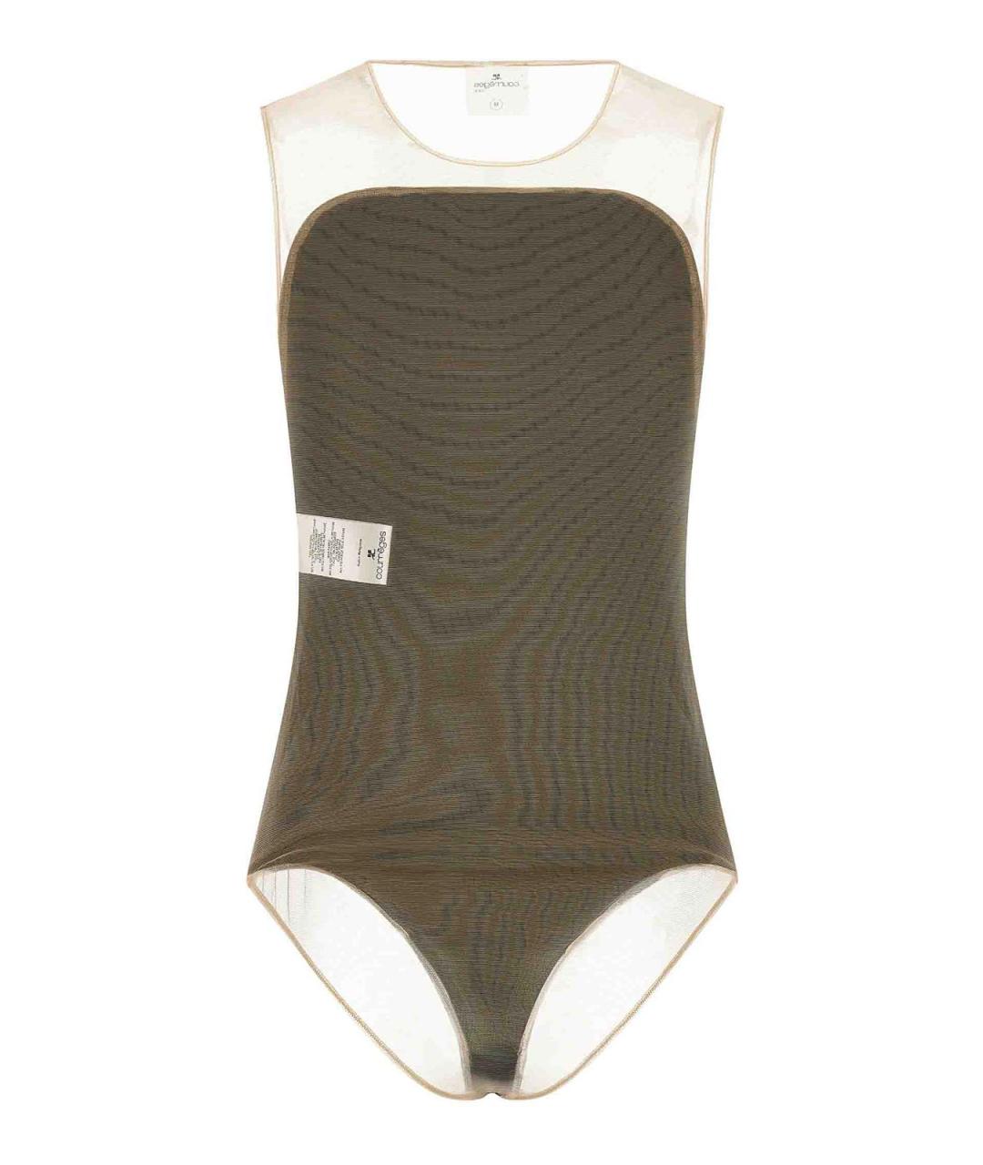 COURREGES Черное полиэстеровое боди, фото 2