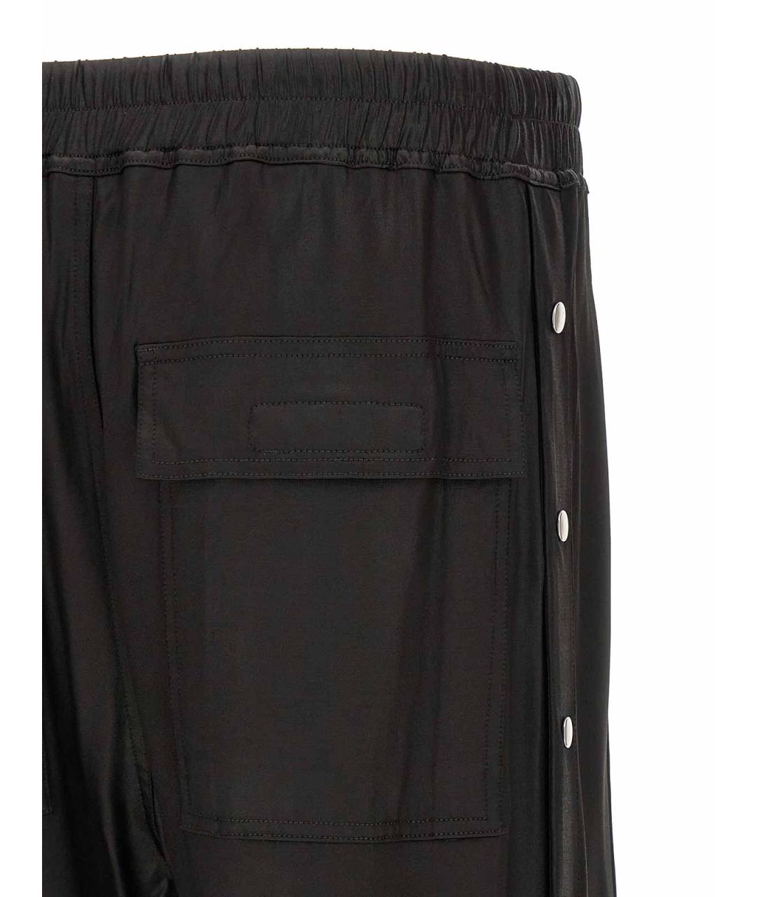 RICK OWENS DRKSHDW Черные ацетатные повседневные брюки, фото 5