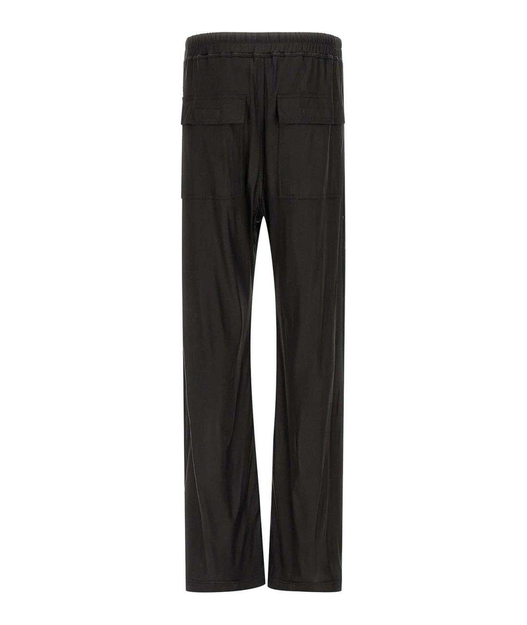RICK OWENS DRKSHDW Черные ацетатные повседневные брюки, фото 2